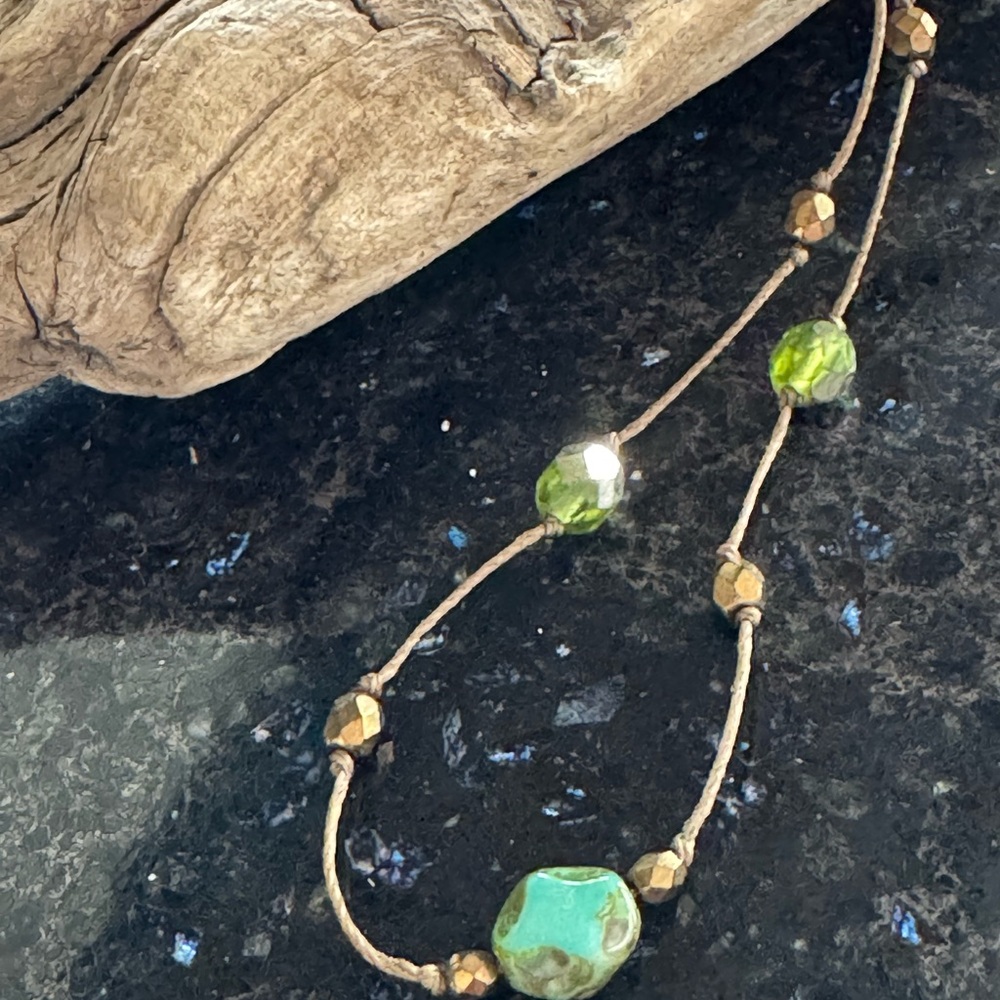 Elegant Green Beaded Necklace